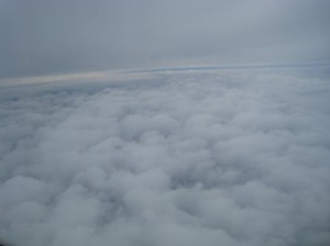 関東平野 雨雲の2層構造