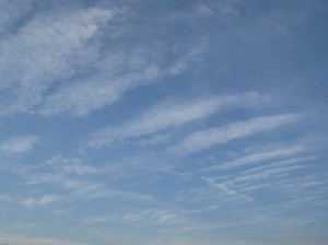 しましまの雲　(波状高積雲)