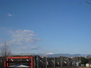 ひさしぶりにくっきり富士山