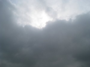 不安定性の雨雲