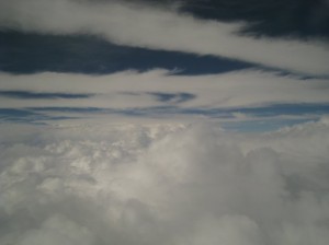 濃厚な巻雲の帯