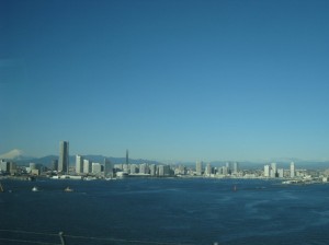 冬晴れの横浜ベイサイド