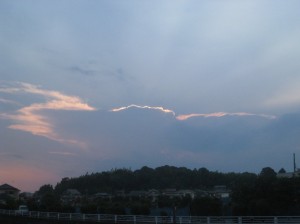 夕焼けのかなとこ雲