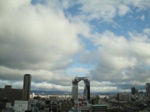 寒気による雲 (大阪市内)
