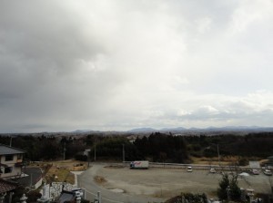 阿武隈山地の遠景