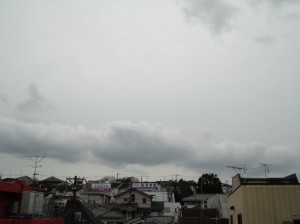 雨雲が接近