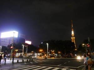 夜に名古屋入り (栄駅前)