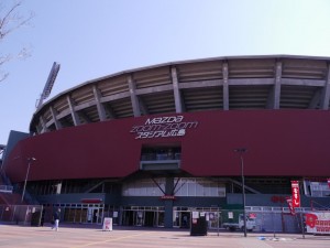 開幕前日のスタジアム