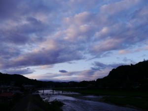 久慈川の流れ (茨城県大子町)