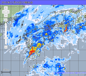 九州四国で激しい雨