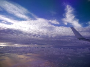 東シナ海の高層雲