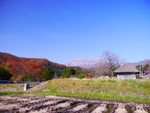 冠雪の大山 (鳥取県江府町)